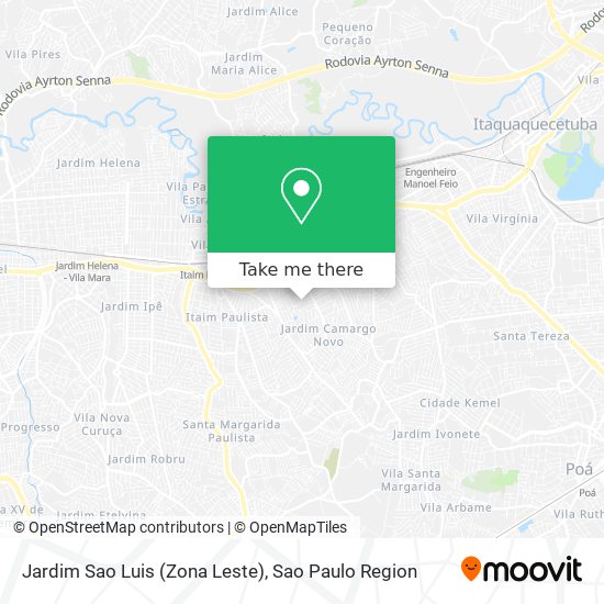 Jardim Sao Luis (Zona Leste) map