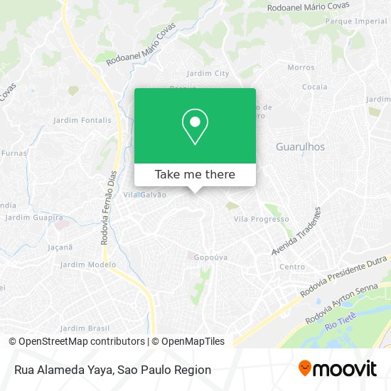 Rua Alameda Yaya map