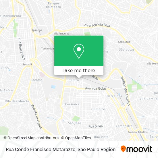 Mapa Rua Conde Francisco Matarazzo