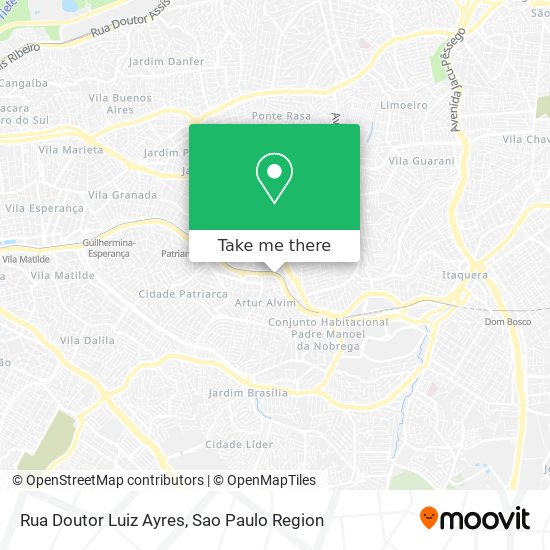 Rua Doutor Luiz Ayres map