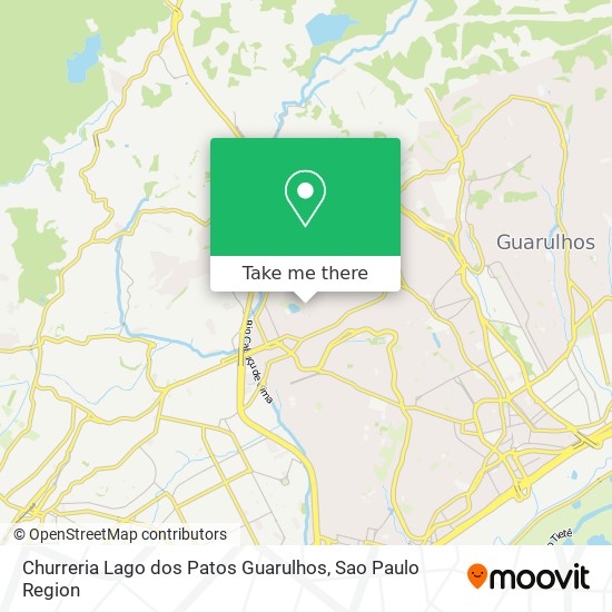 Churreria Lago dos Patos Guarulhos map