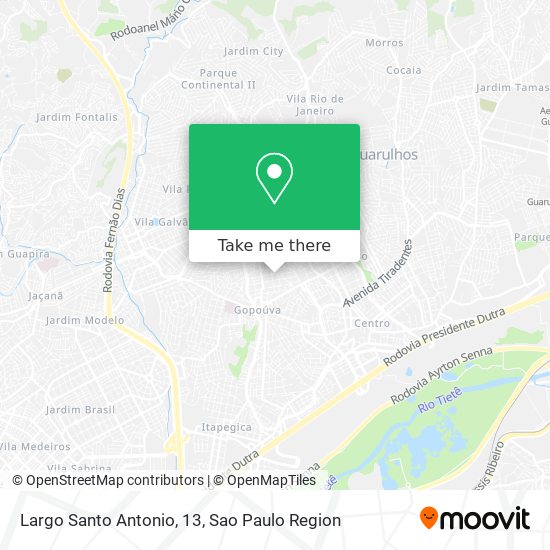 Largo Santo Antonio, 13 map