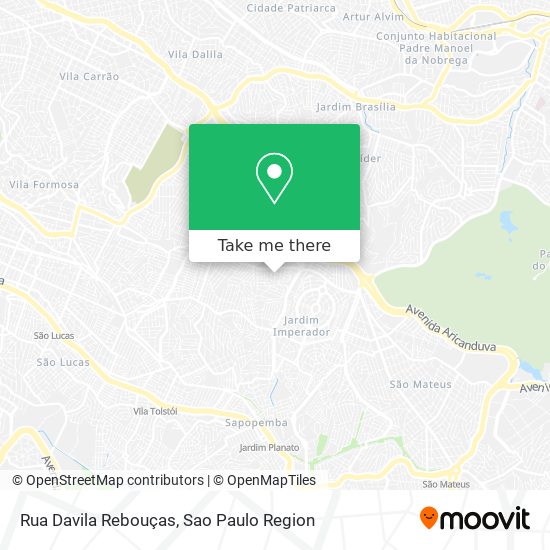 Mapa Rua Davila Rebouças