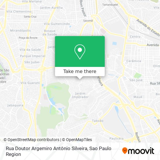 Mapa Rua Doutor Argemiro Antônio Silveira