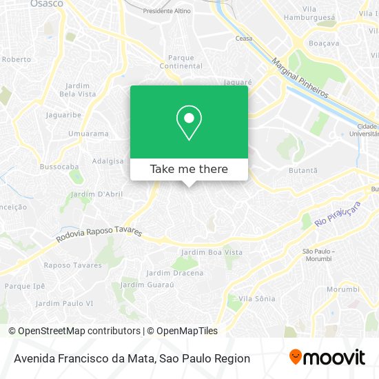 Avenida Francisco da Mata map