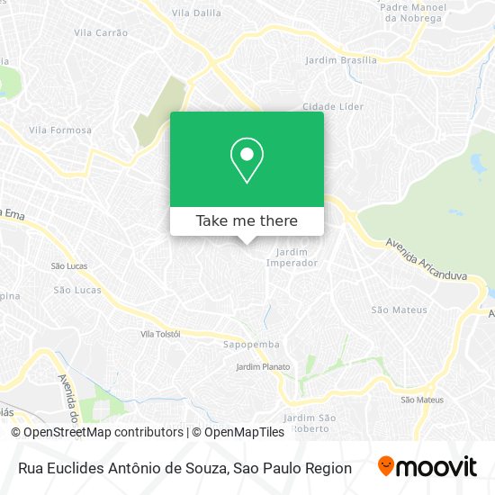 Rua Euclides Antônio de Souza map