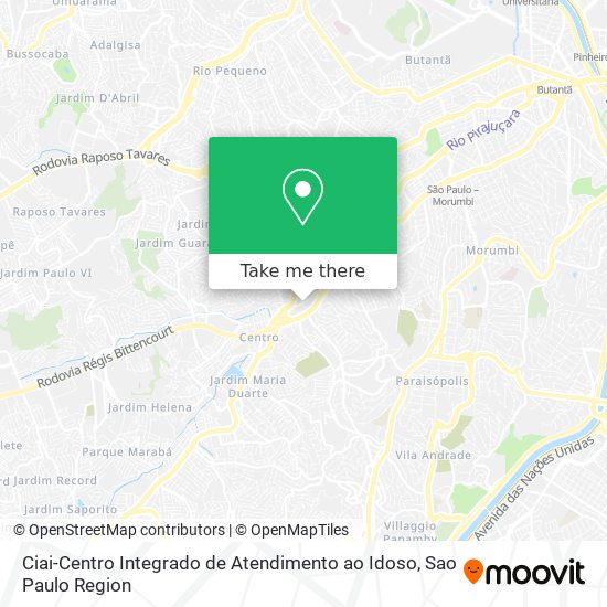 Ciai-Centro Integrado de Atendimento ao Idoso map