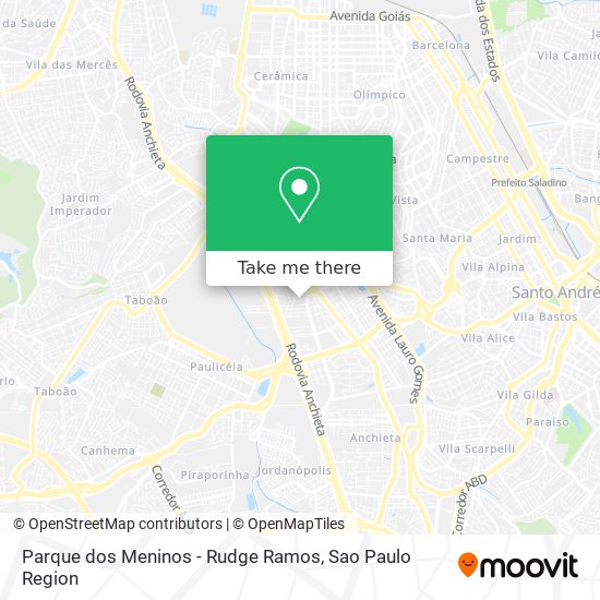 Mapa Parque dos Meninos - Rudge Ramos