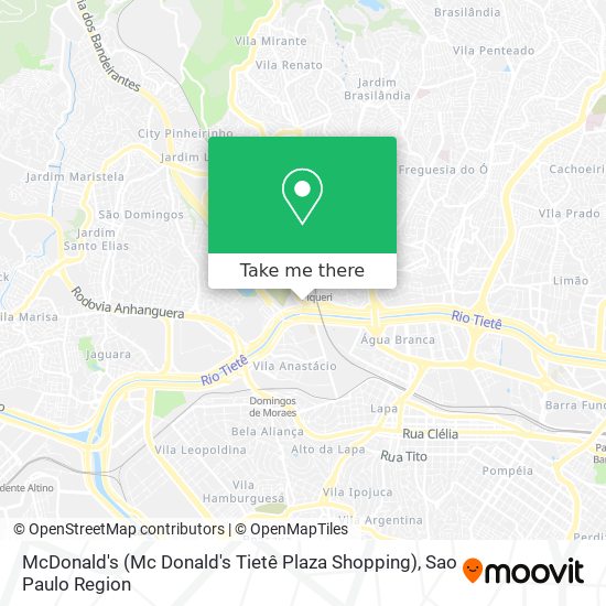 McDonald's (Mc Donald's Tietê Plaza Shopping) map