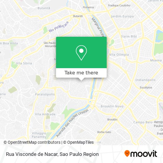 Mapa Rua Visconde de Nacar