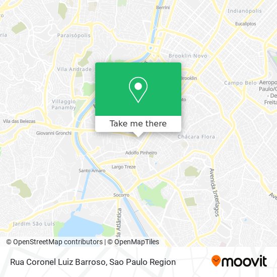 Mapa Rua Coronel Luiz Barroso