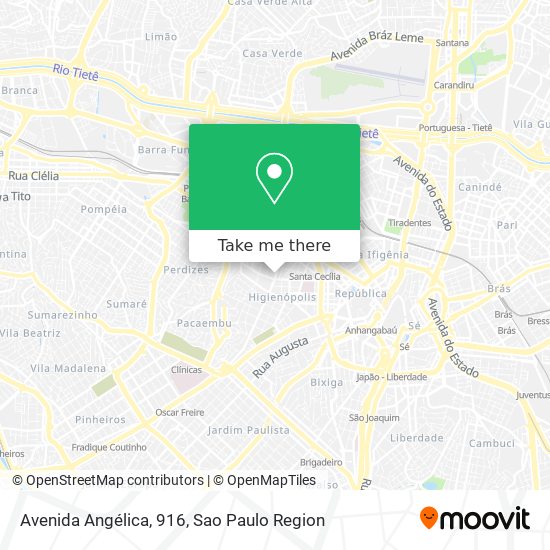 Avenida Angélica, 916 map
