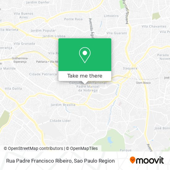 Rua Padre Francisco Ribeiro map