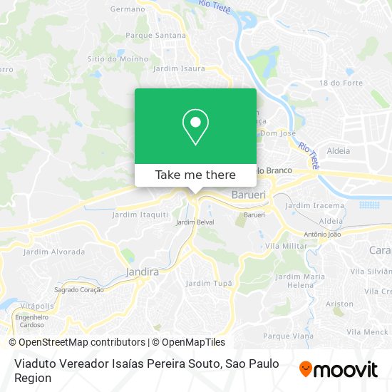 Viaduto Vereador Isaías Pereira Souto map