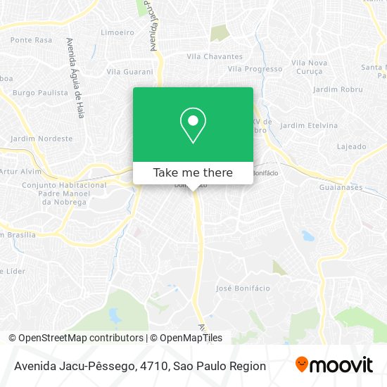 Mapa Avenida Jacu-Pêssego, 4710
