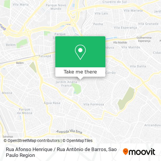 Rua Afonso Henrique / Rua Antônio de Barros map