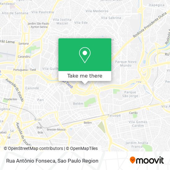 Rua Antônio Fonseca map