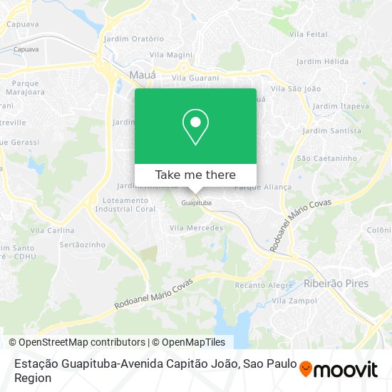 Estação Guapituba-Avenida Capitão João map