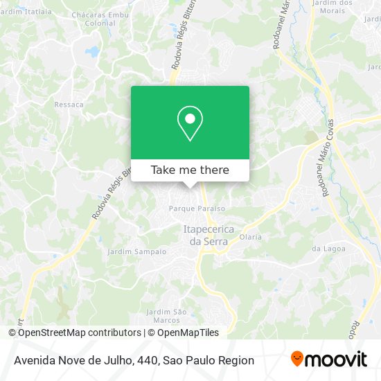 Avenida Nove de Julho, 440 map
