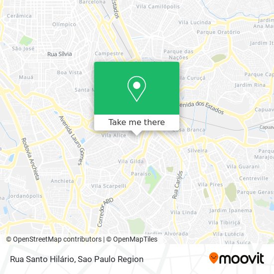 Rua Santo Hilário map