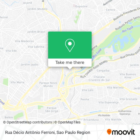 Rua Décio Antônio Ferroni map