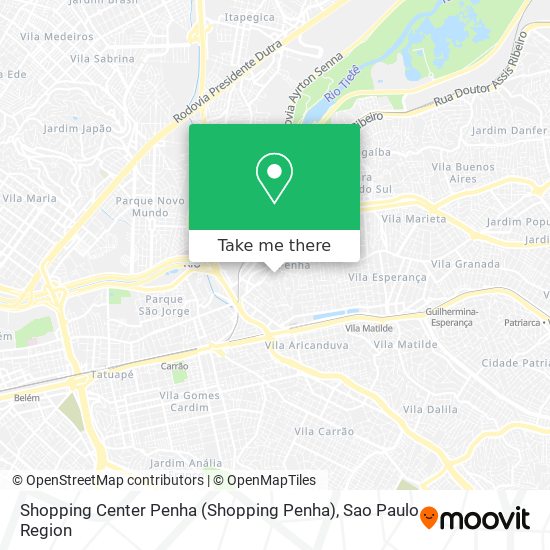 Shopping Center Penha (Shopping Penha) map