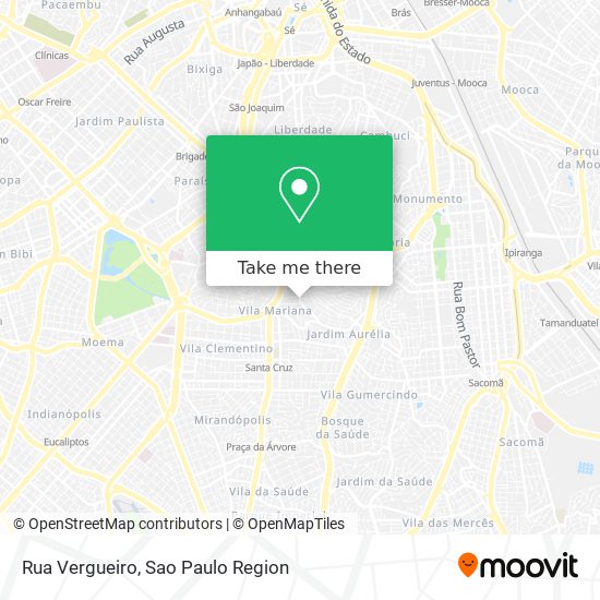 Rua Vergueiro map