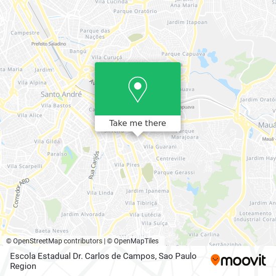 Mapa Escola Estadual Dr. Carlos de Campos