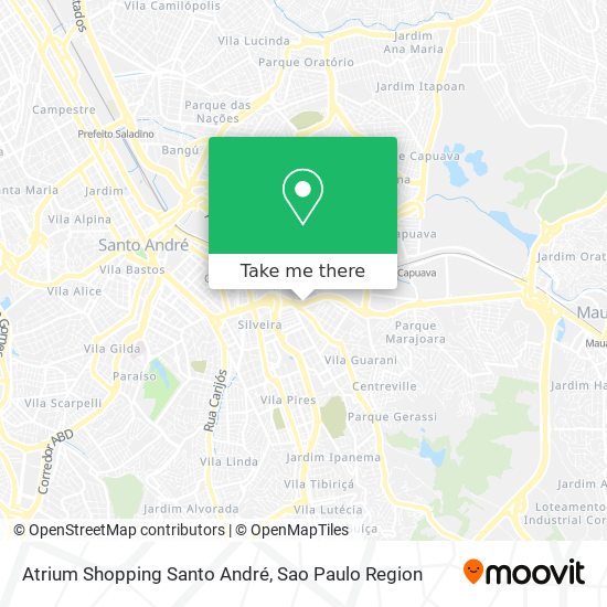 Mapa Atrium Shopping Santo André