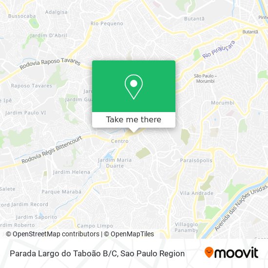 Mapa Parada Largo do Taboão B/C