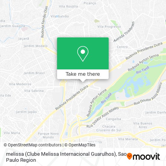 Mapa melissa (Clube Melissa Internacional Guarulhos)