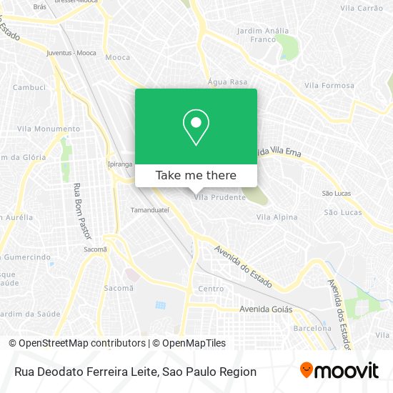 Rua Deodato Ferreira Leite map