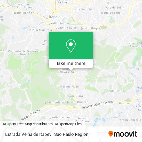 Estrada Velha de Itapevi map