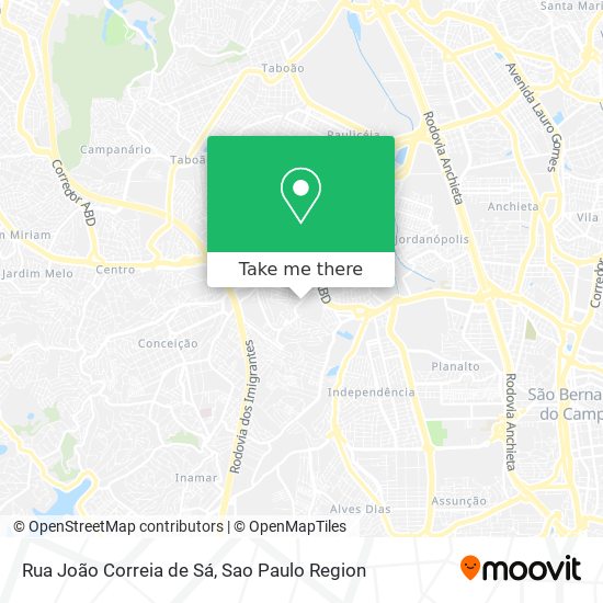 Rua João Correia de Sá map