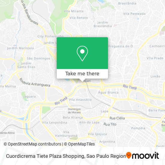 Cuordicrema Tiete Plaza Shopping map