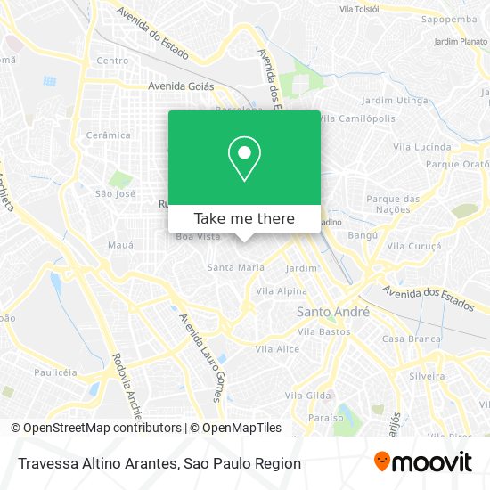 Mapa Travessa Altino Arantes