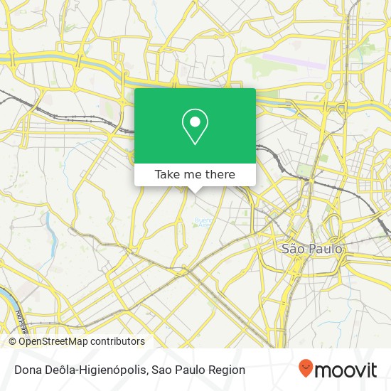 Mapa Dona Deôla-Higienópolis