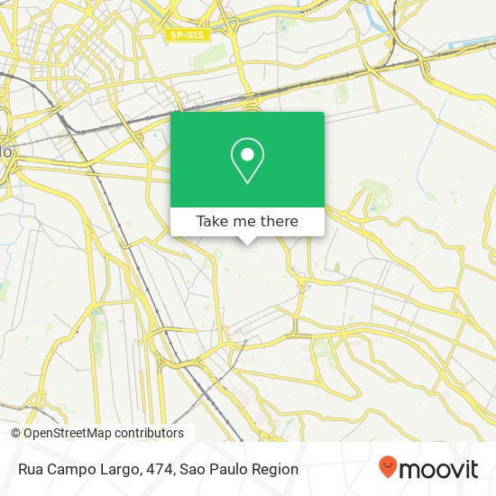 Mapa Rua Campo Largo, 474