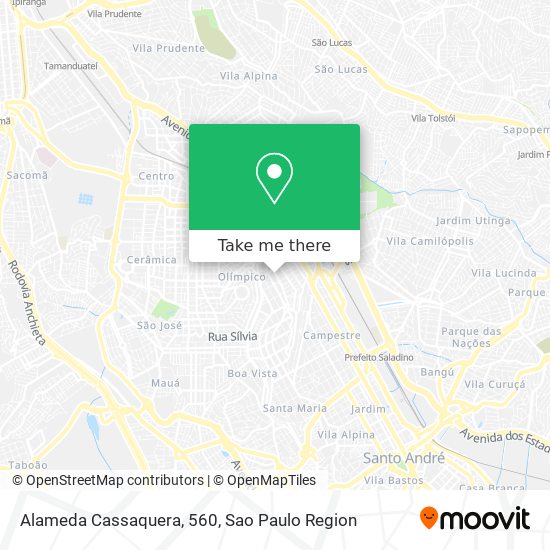 Alameda Cassaquera, 560 map