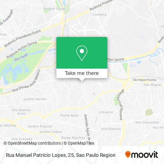 Mapa Rua Manuel Patrício Lopes, 25