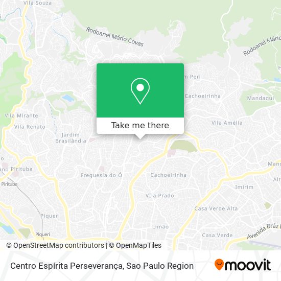 Mapa Centro Espírita Perseverança