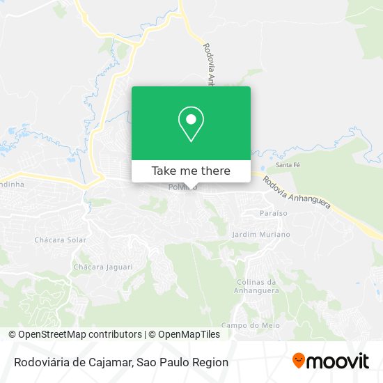 Rodoviária de Cajamar map