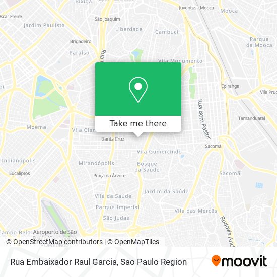 Mapa Rua Embaixador Raul Garcia