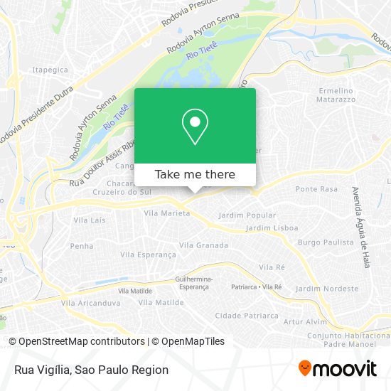 Rua Vigília map