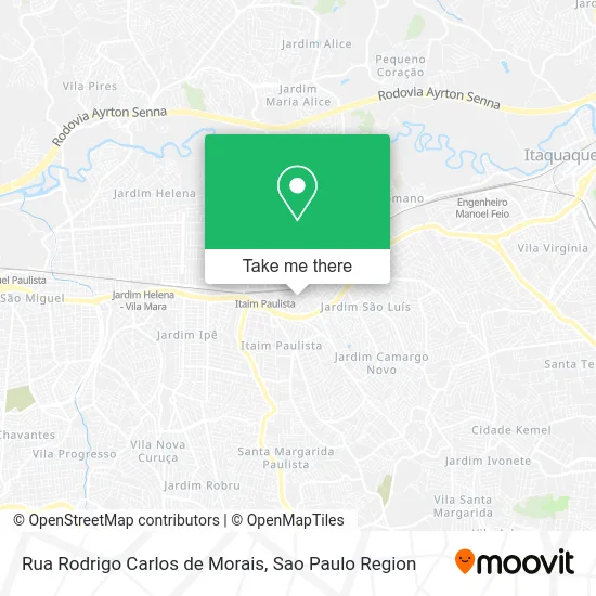 Rua Rodrigo Carlos de Morais map