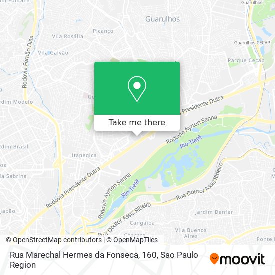 Mapa Rua Marechal Hermes da Fonseca, 160