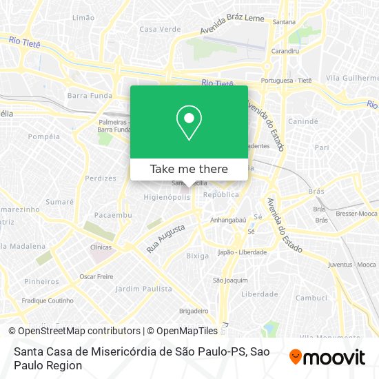 Mapa Santa Casa de Misericórdia de São Paulo-PS