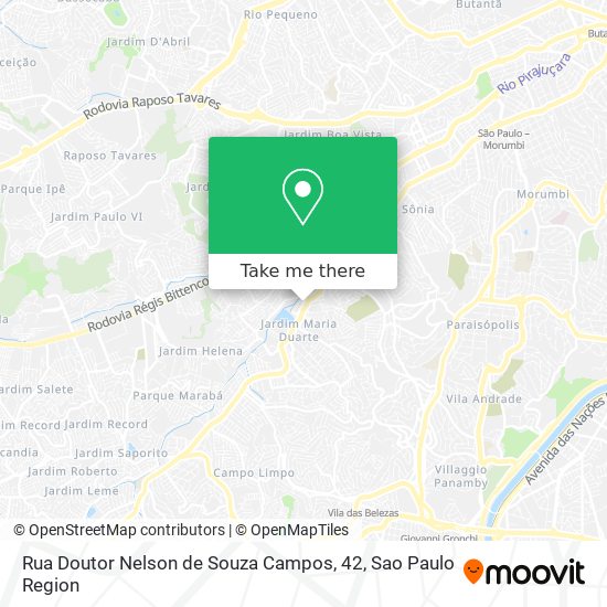 Rua Doutor Nelson de Souza Campos, 42 map