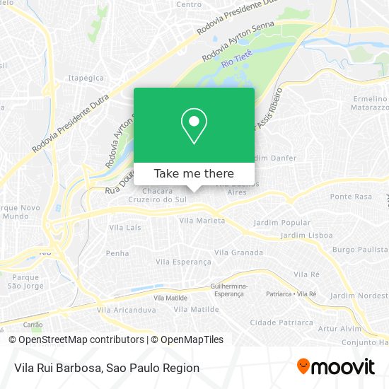 Vila Rui Barbosa map