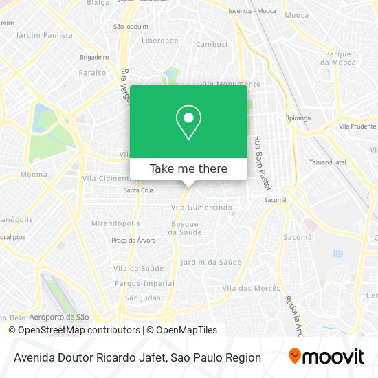 Avenida Doutor Ricardo Jafet map